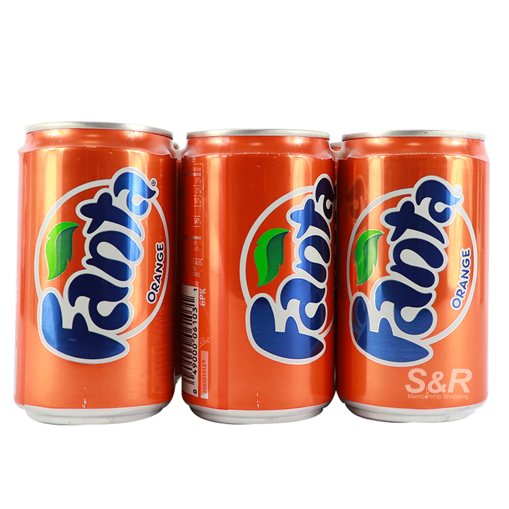Fanta Orange Soda Drink 6 cans